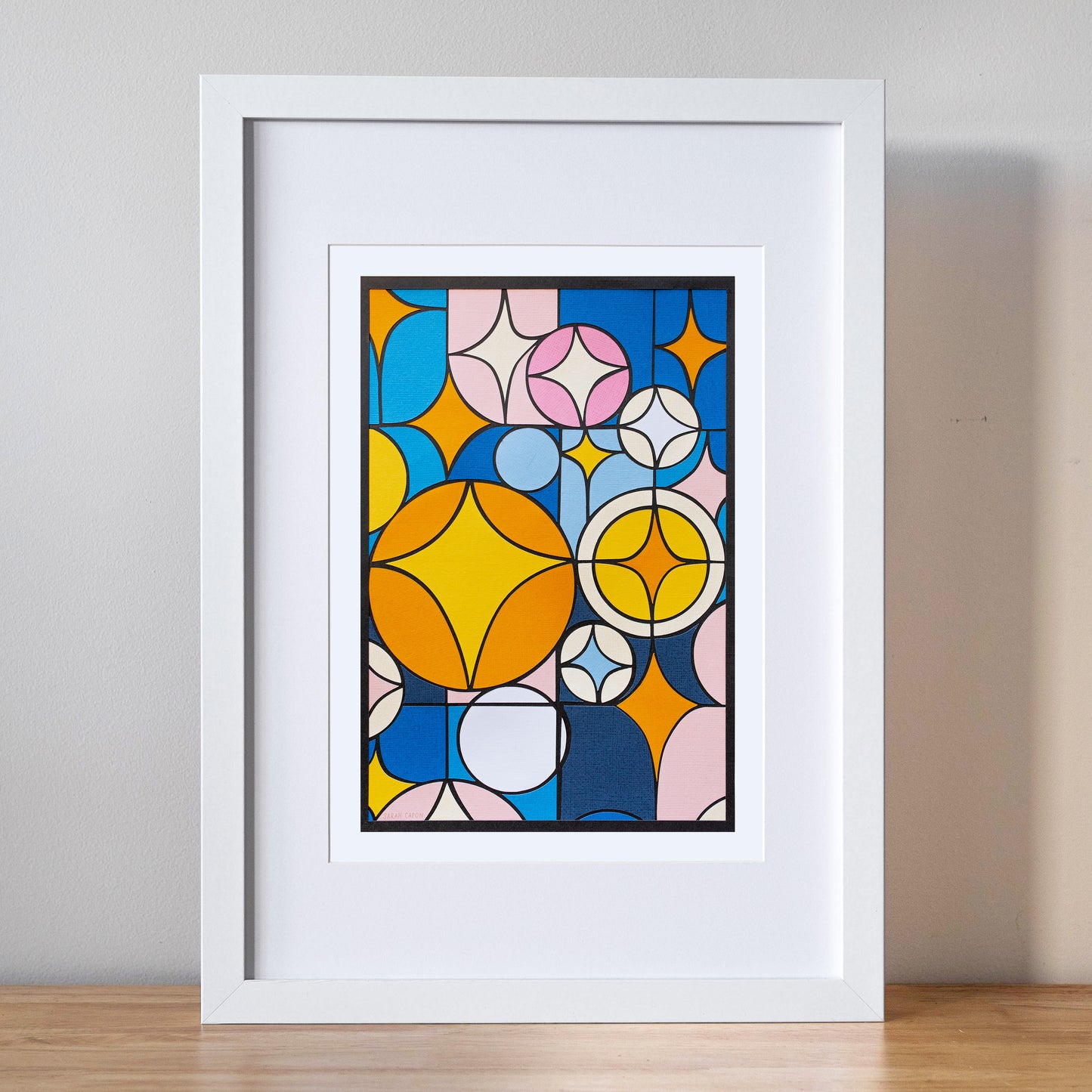 Paper Lead Light Window Print