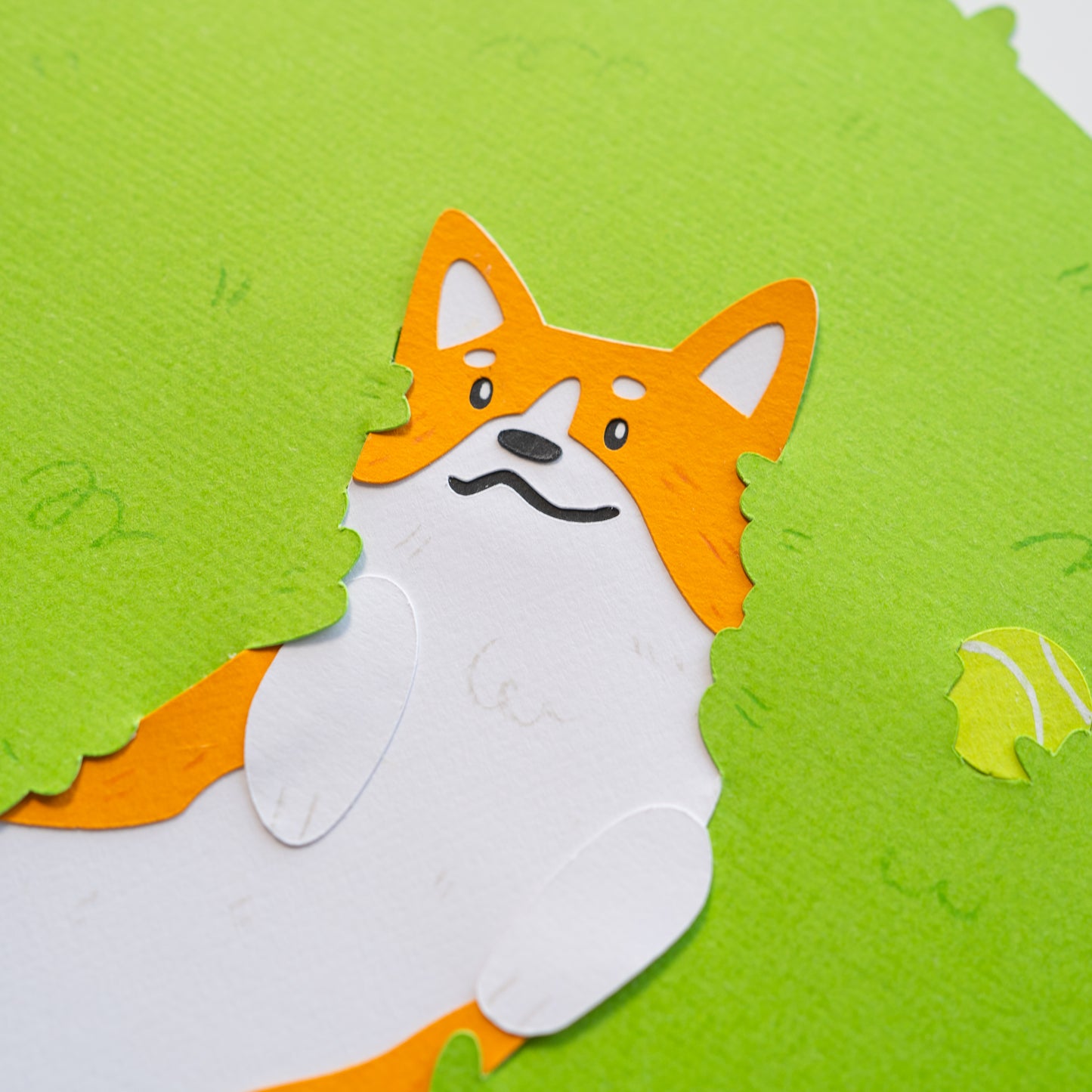 Corgi in the Grass Print Original