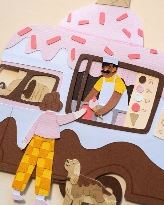 Strawberry Ice Cream Truck Original