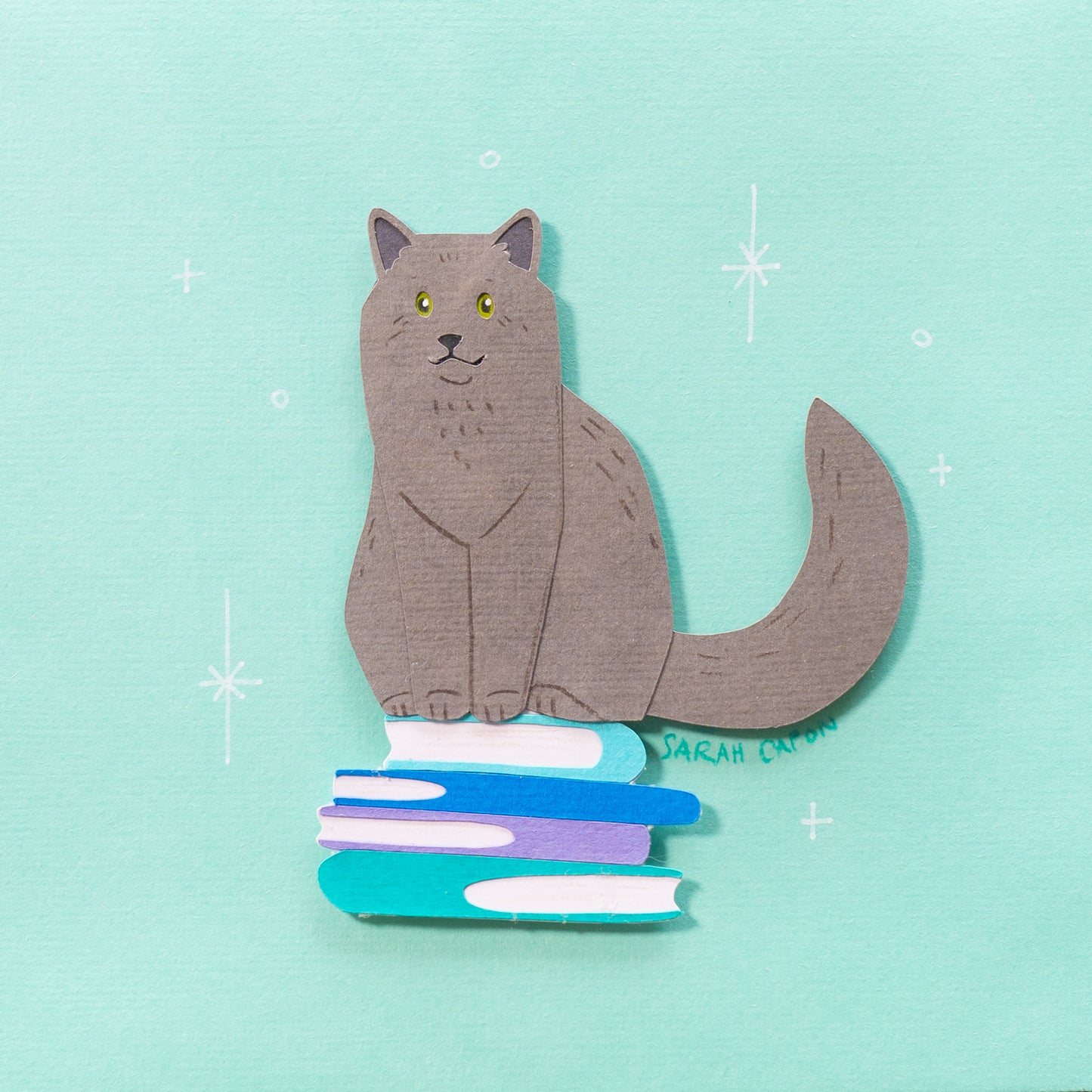 Grey Cats on Books