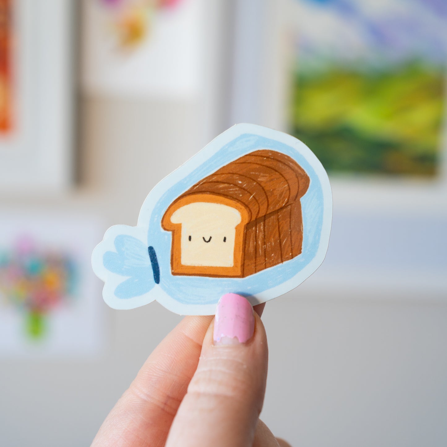 Happy Bread Sticker