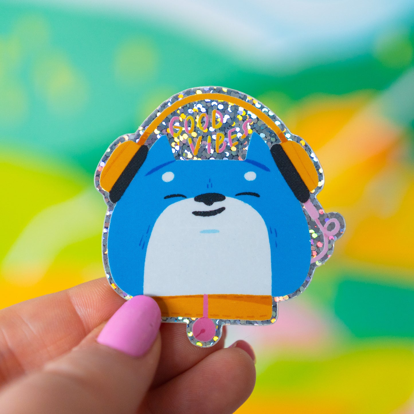 Good Vibes Cat Sticker