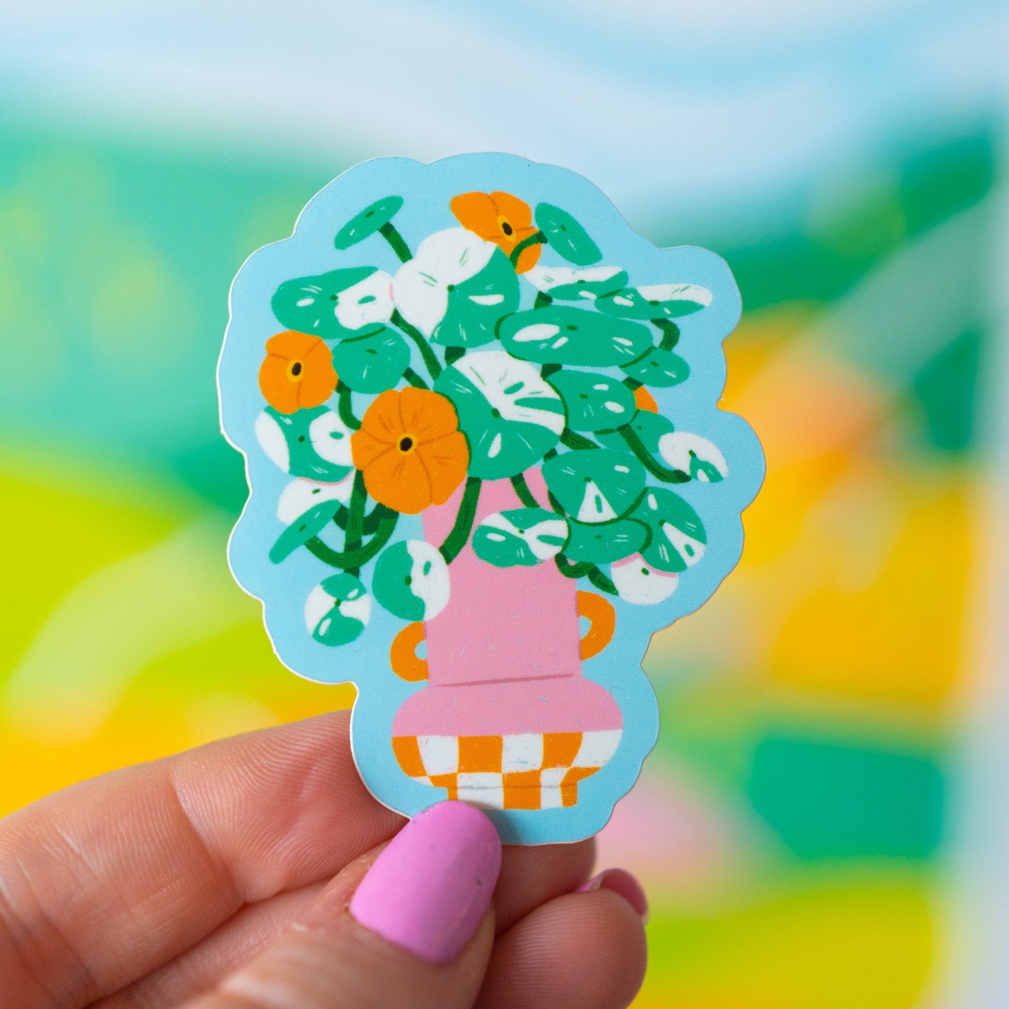 Soft Green Plant Sticker
