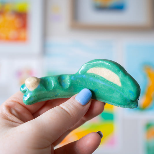 Bunny Brush Minder / Green