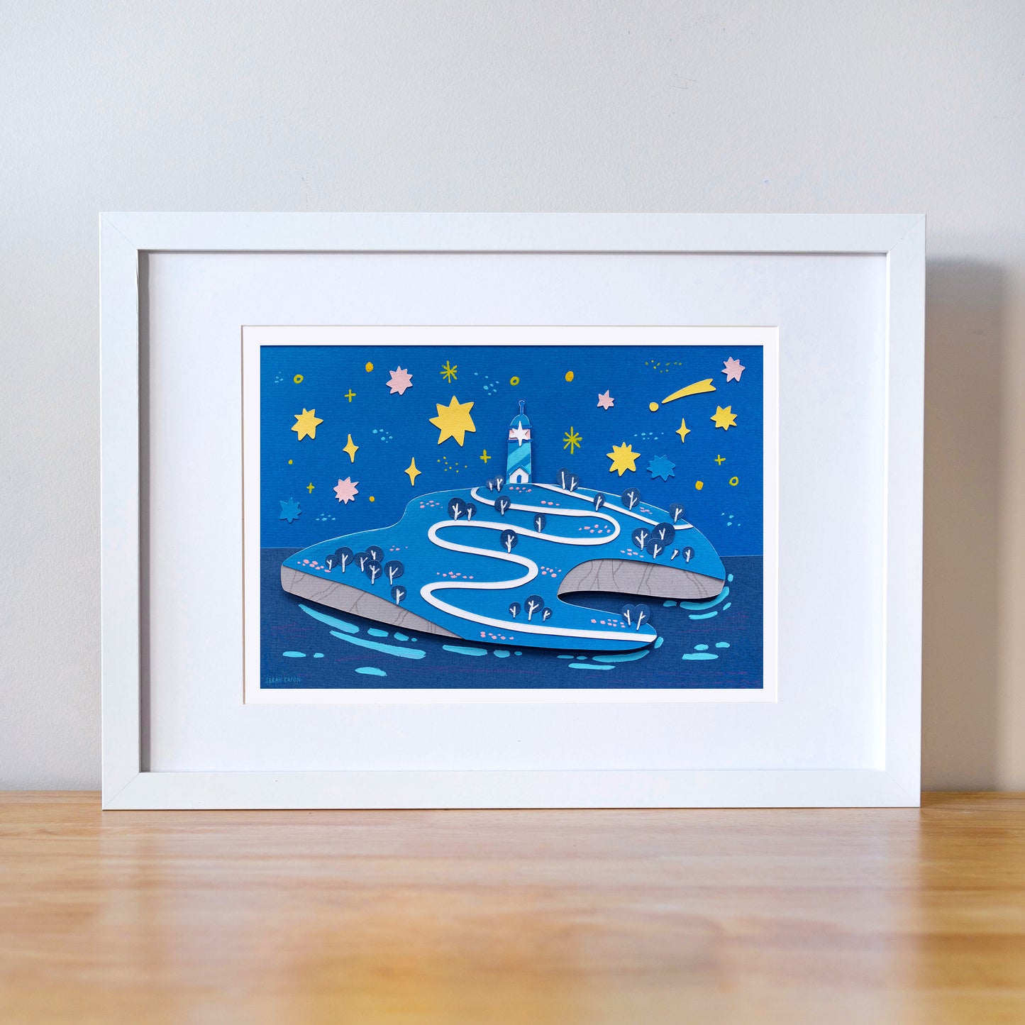 Lighthouse Night Print