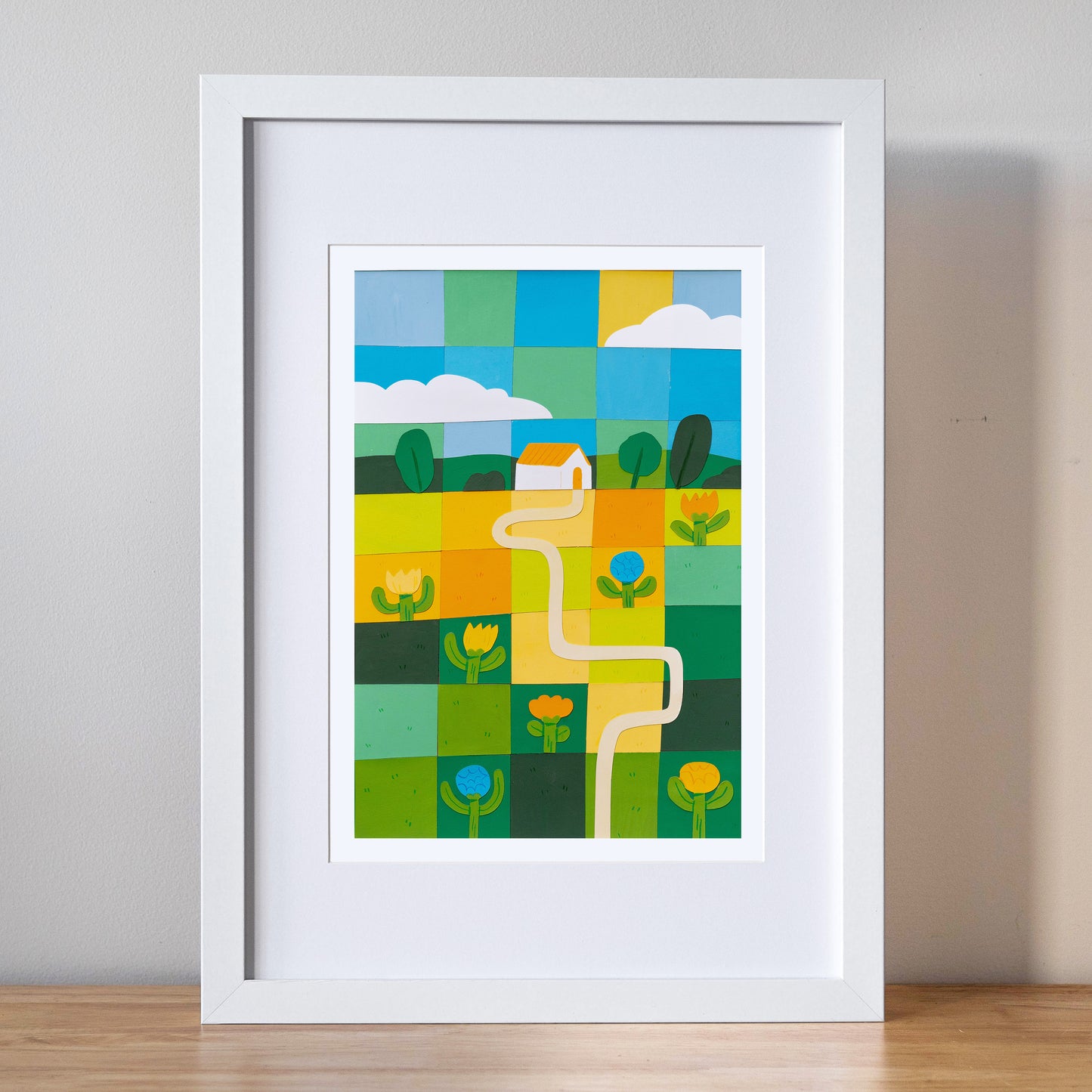 Patchwork Landscape Print