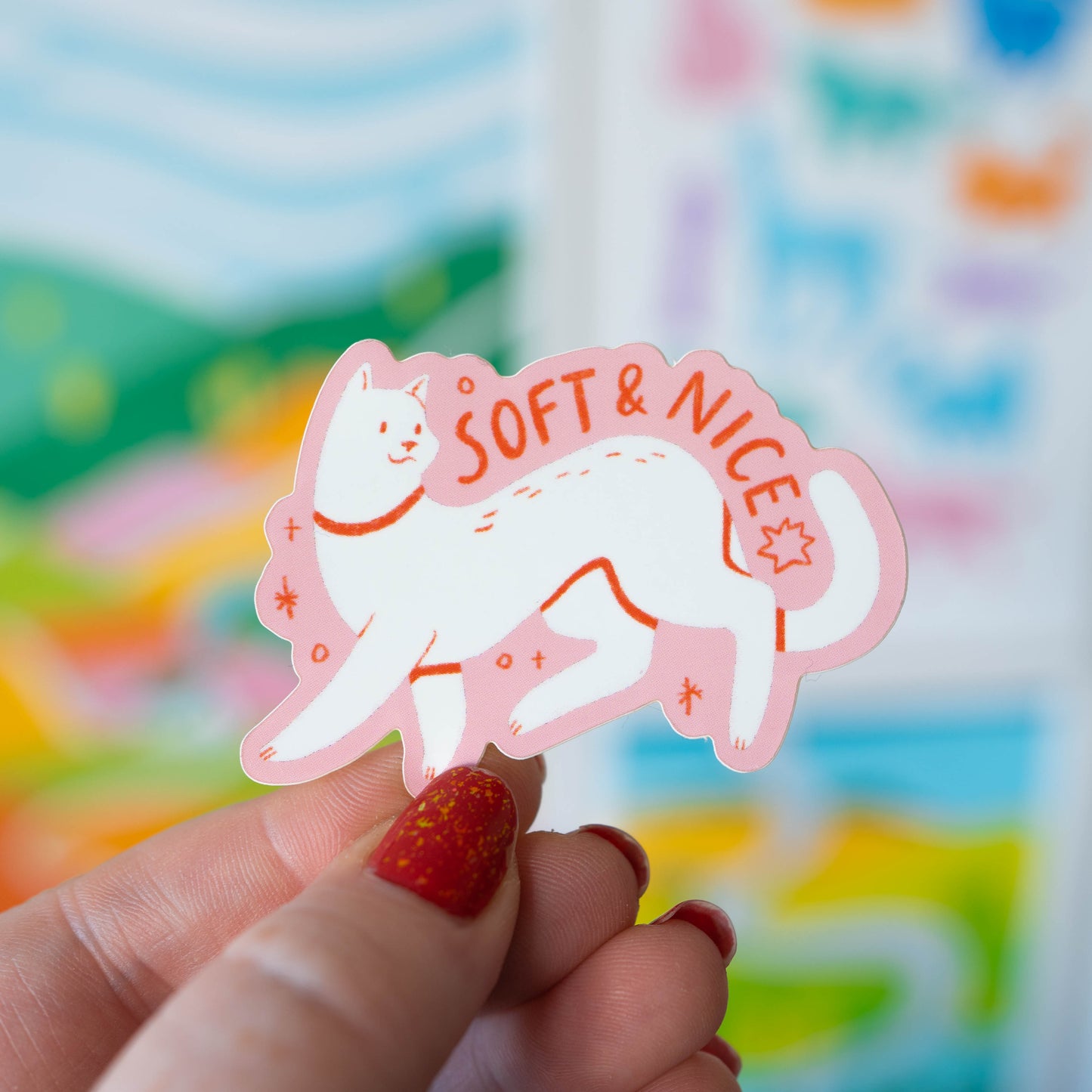 Soft & Nice Cat Sticker
