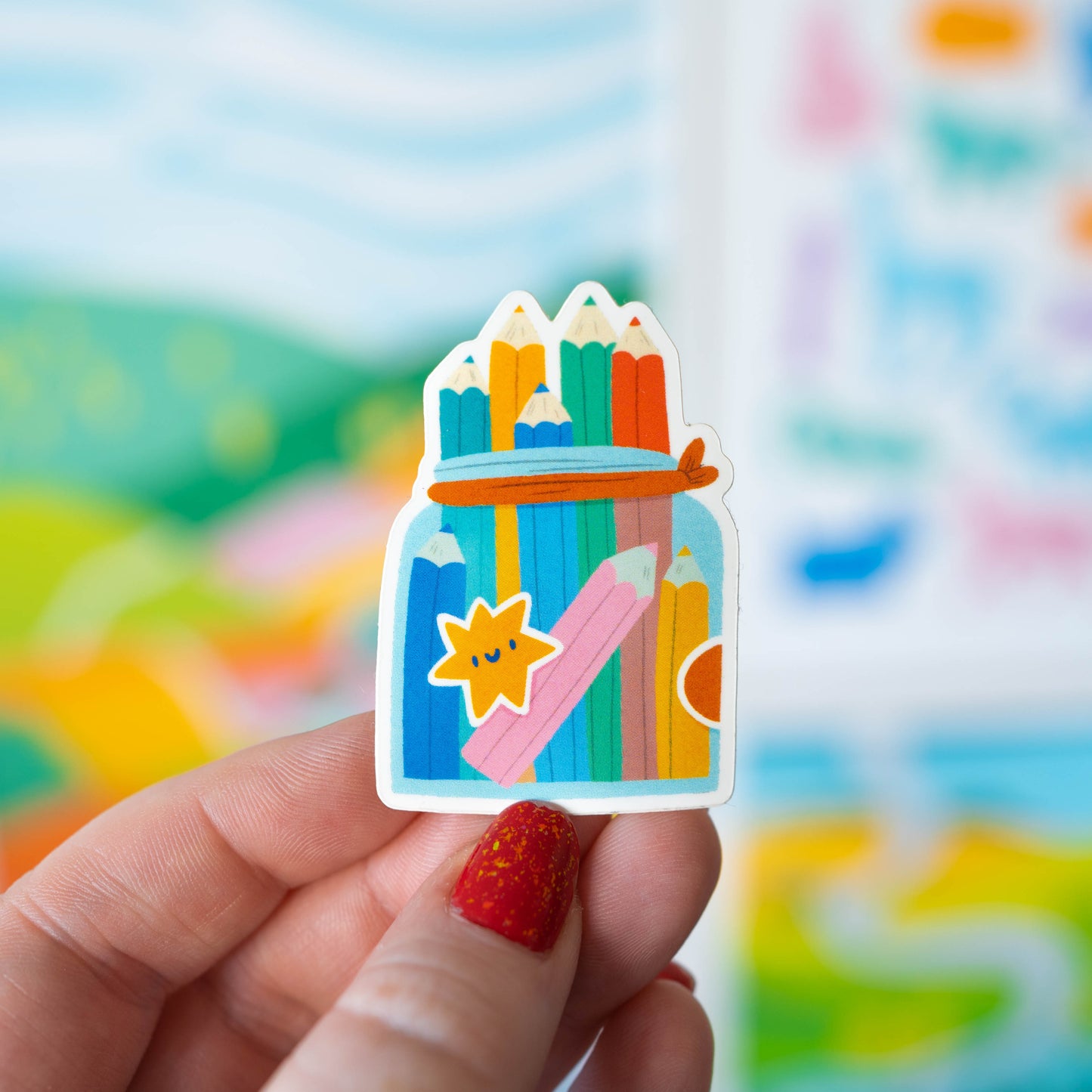 Pencil Jar Sticker