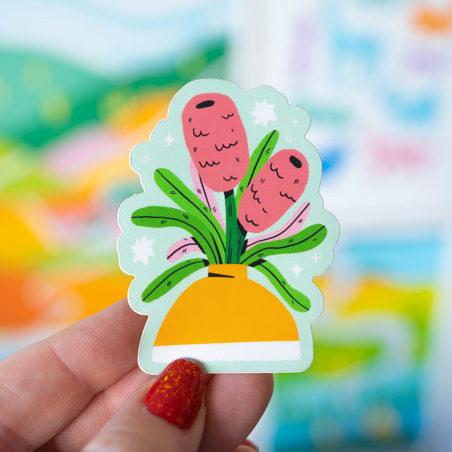 Flower Vase Sticker