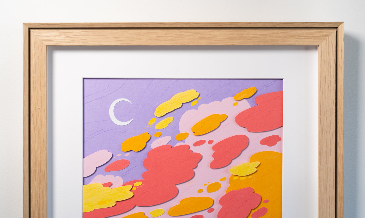 Cloudy Sunset / Framed Original