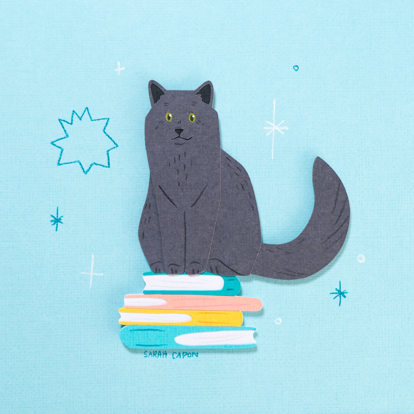 Black Cats on Books