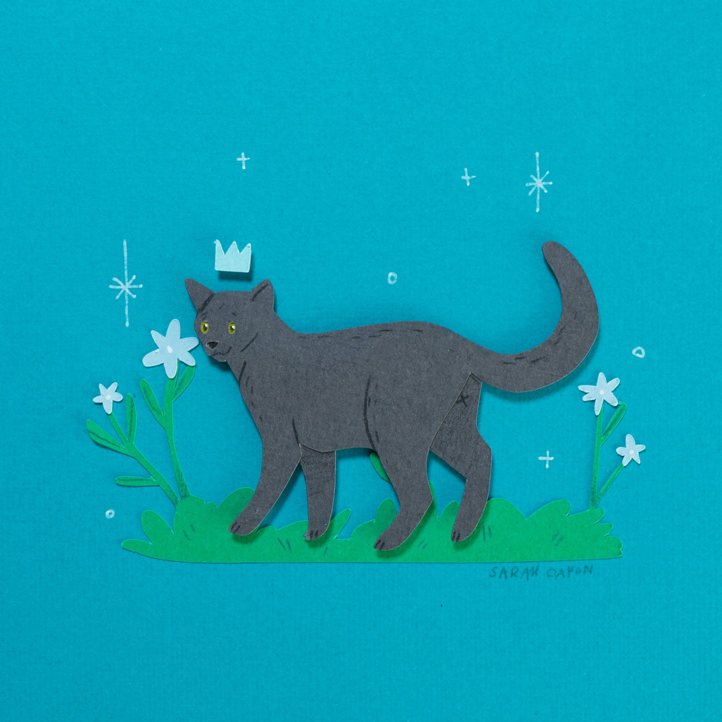 Cats Among Flowers