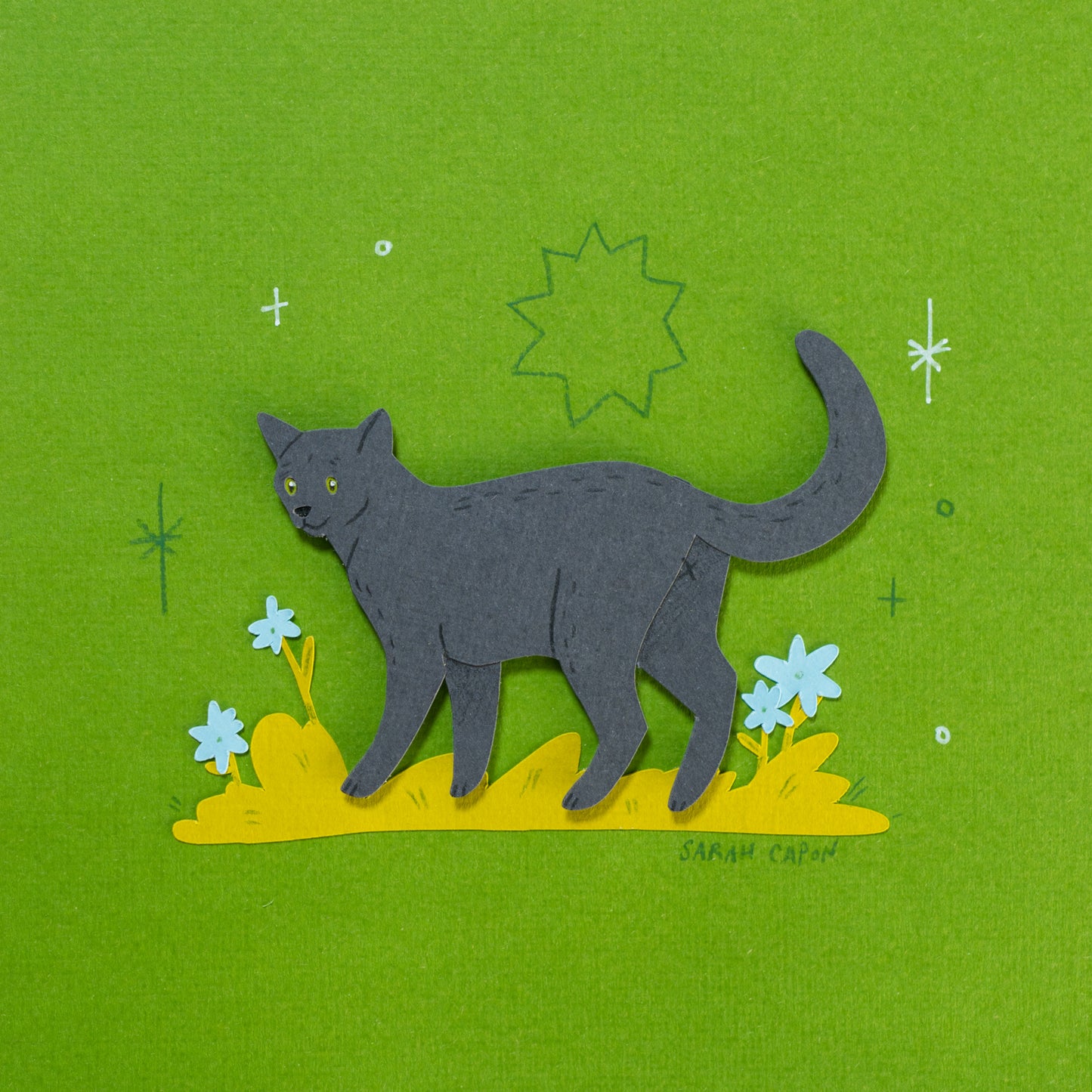 Cats Among Flowers