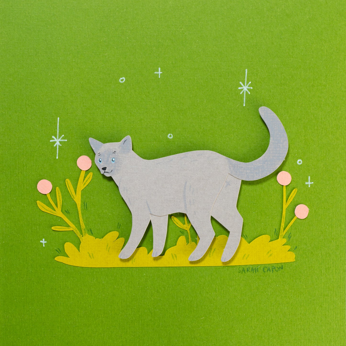 Cats Among Flowers
