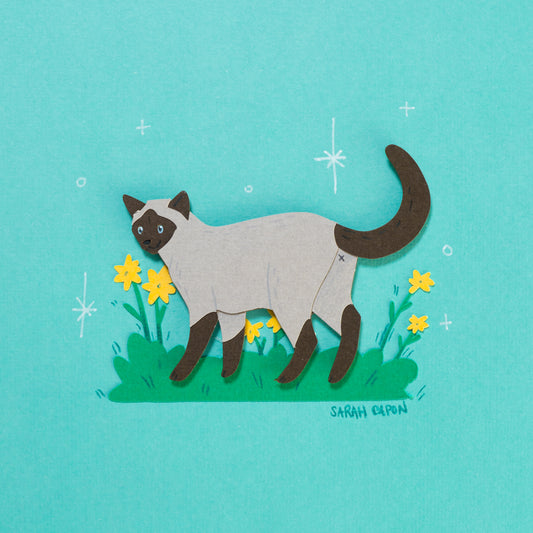 Cats Among Flowers