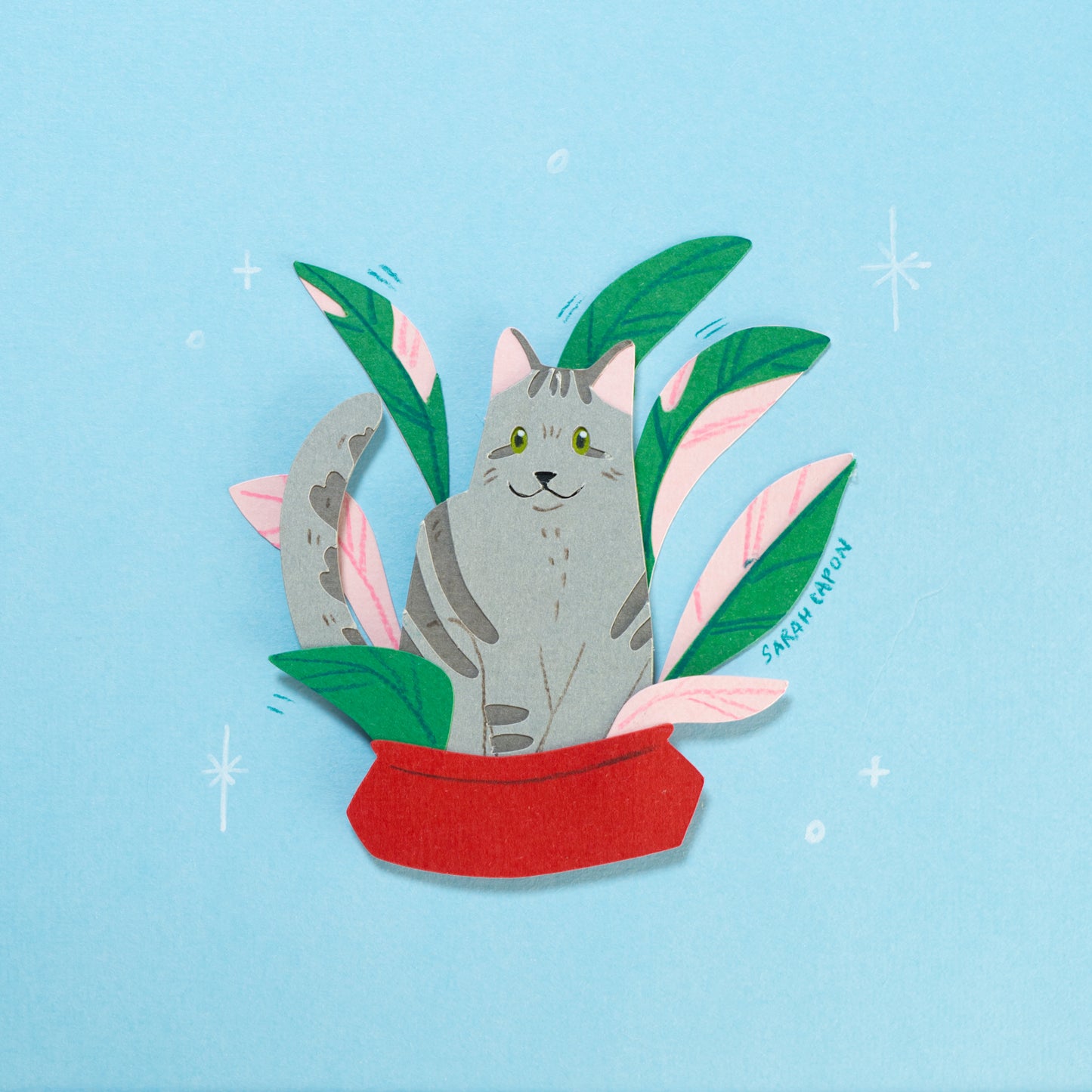 Tabby Cats in Plants