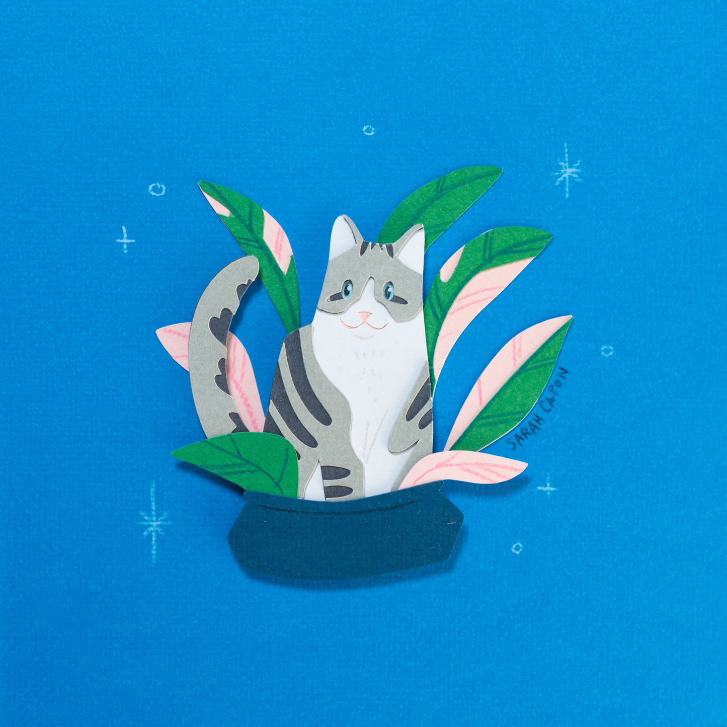 Tabby Cats in Plants