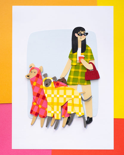 Gingham Greyhounds Original