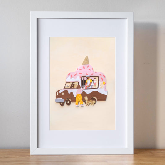 Strawberry Ice Cream Print (Pre-Order)