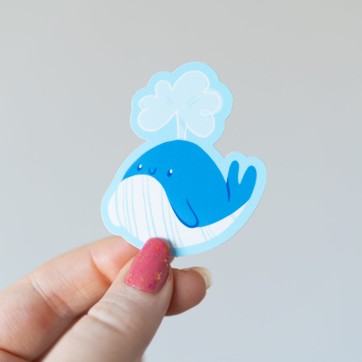 Happy Little Whale Sticker