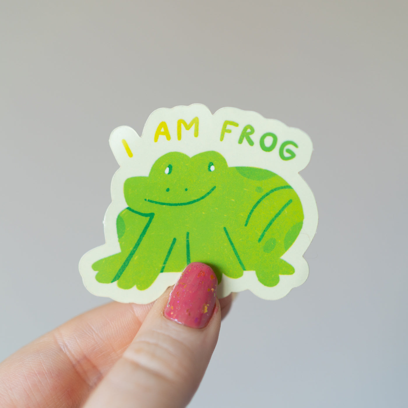 I Am Frog Sticker