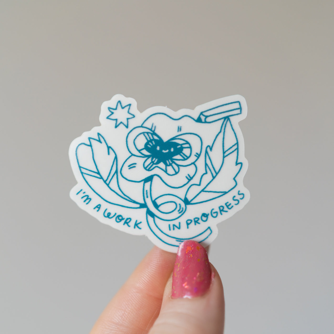 I'm A Work In Progress (Transparent) Sticker