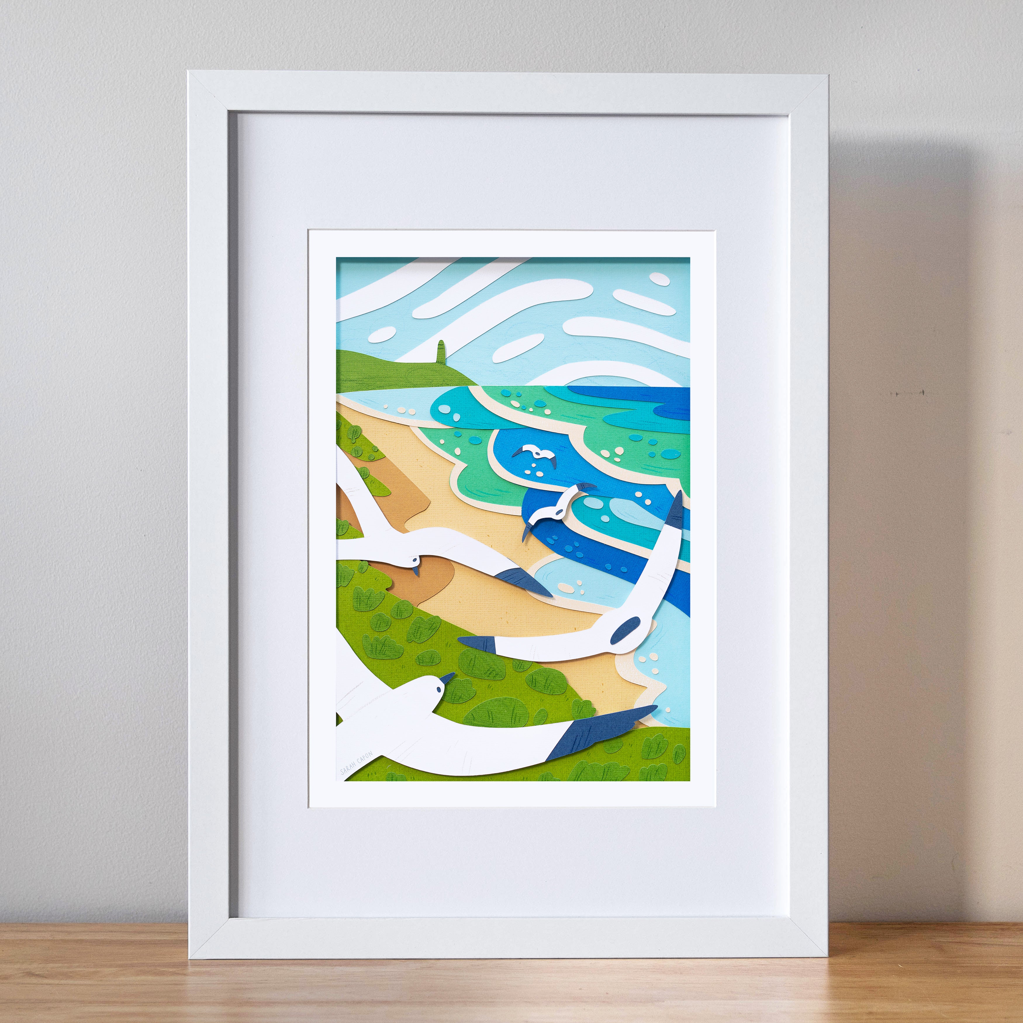 Sunshine and the Ocean Print