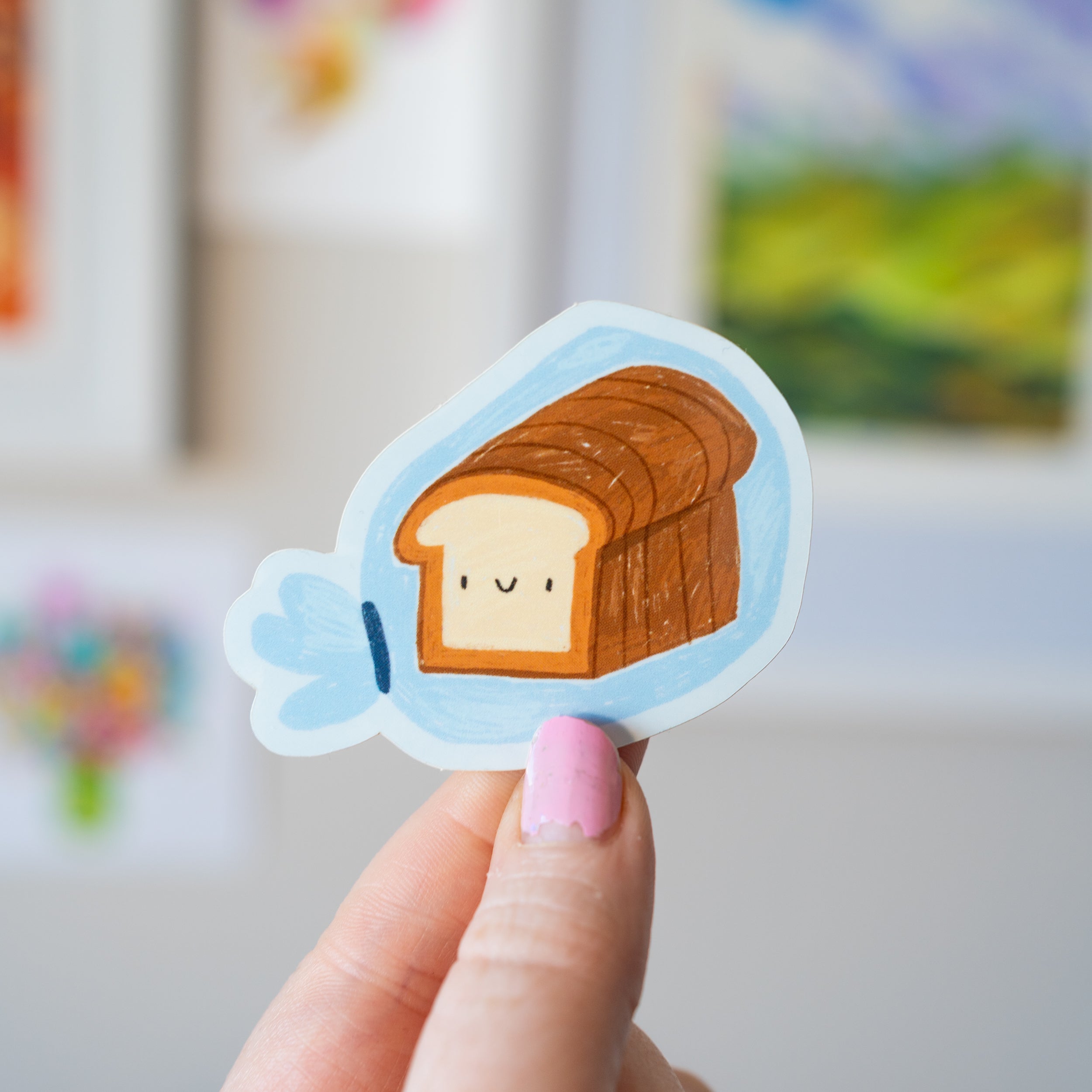 Happy Bread Sticker
