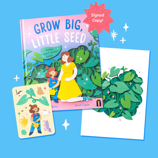 Premium Bundle: Grow Big, Little Seed Picture Book (illustrator signed)