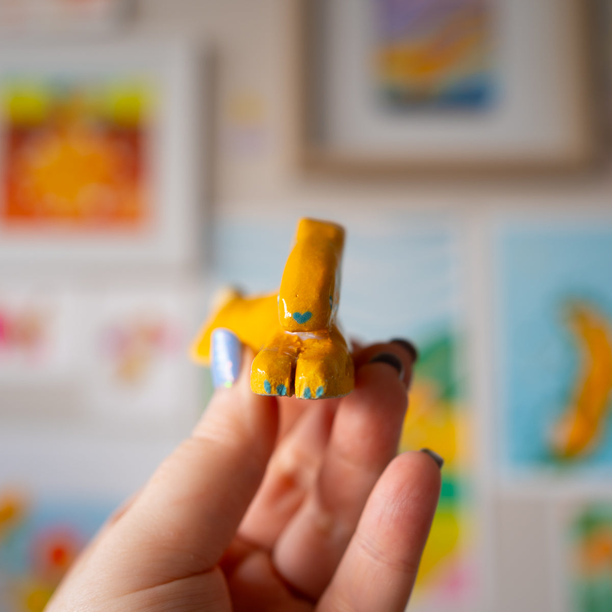 Bunny Brush Minder / Yellow