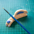 Bunny Brush Minder / Natural Off-White Clay