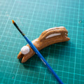 Bunny Brush Minder / Speckled Natural Clay 1
