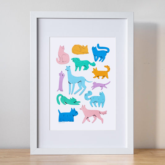 Dogs & Cats Print
