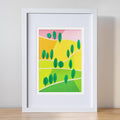 Graphical Hill Print