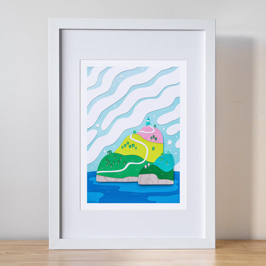 Pastel Island Print