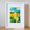 Patchwork Landscape Print