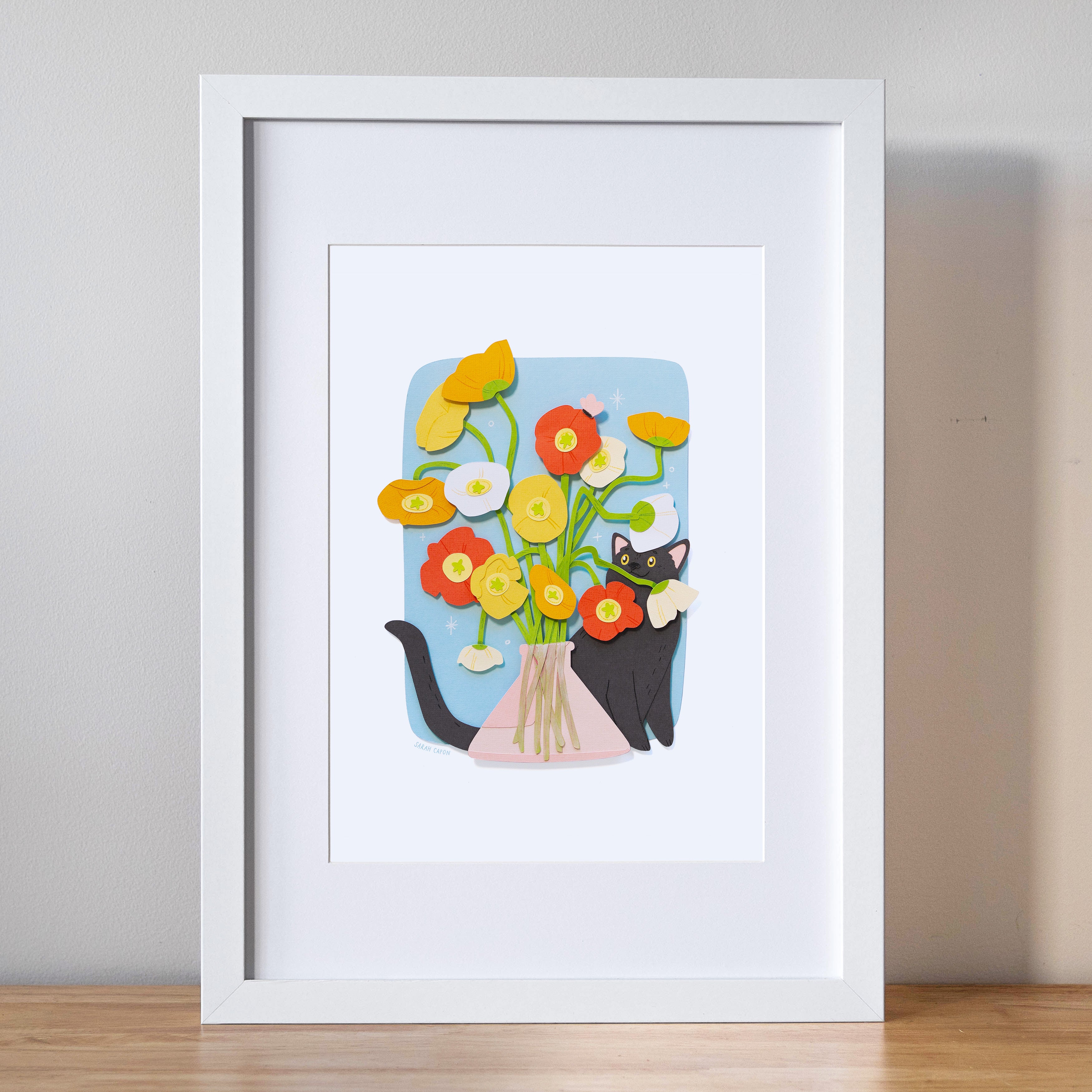 Poppy Cat Print