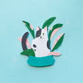 Black and White Cats in Plants