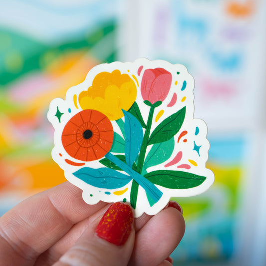 Flower Bunch Sticker