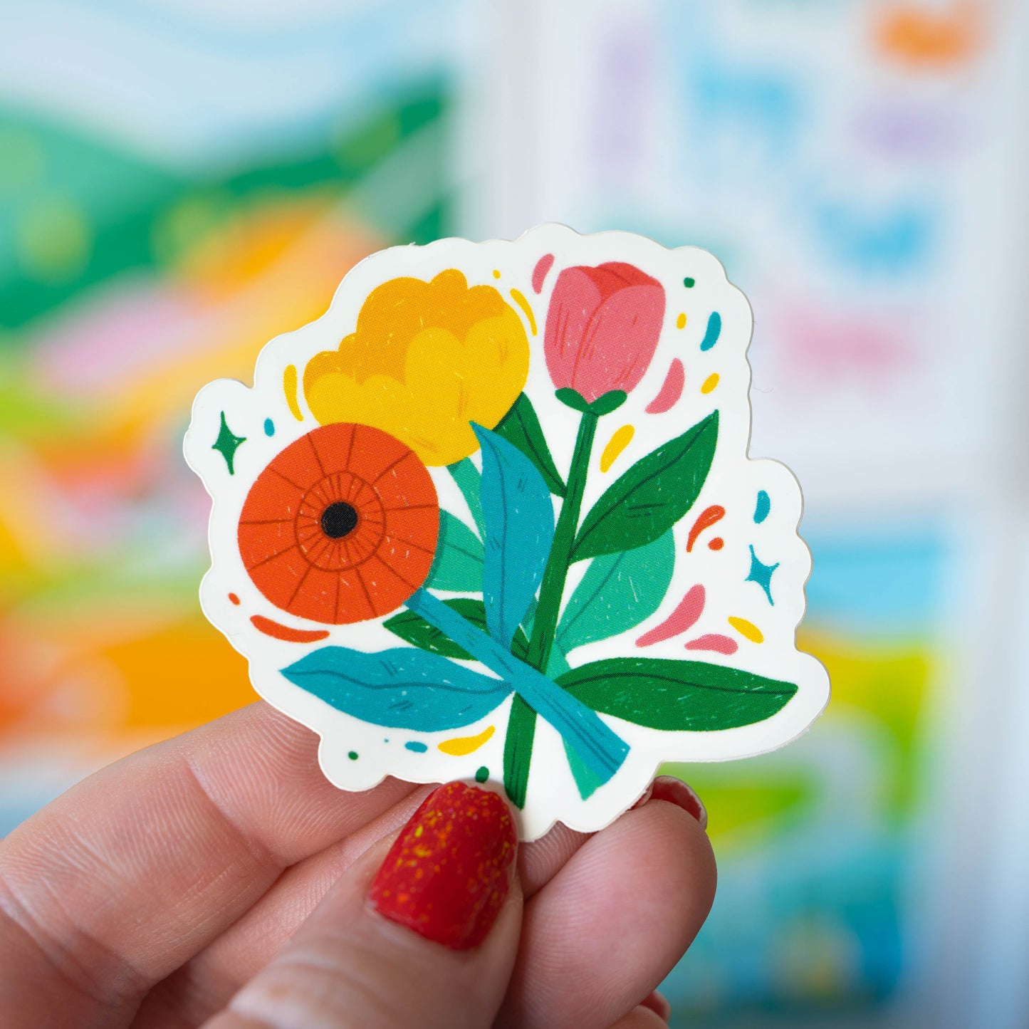 Flower Bunch Sticker