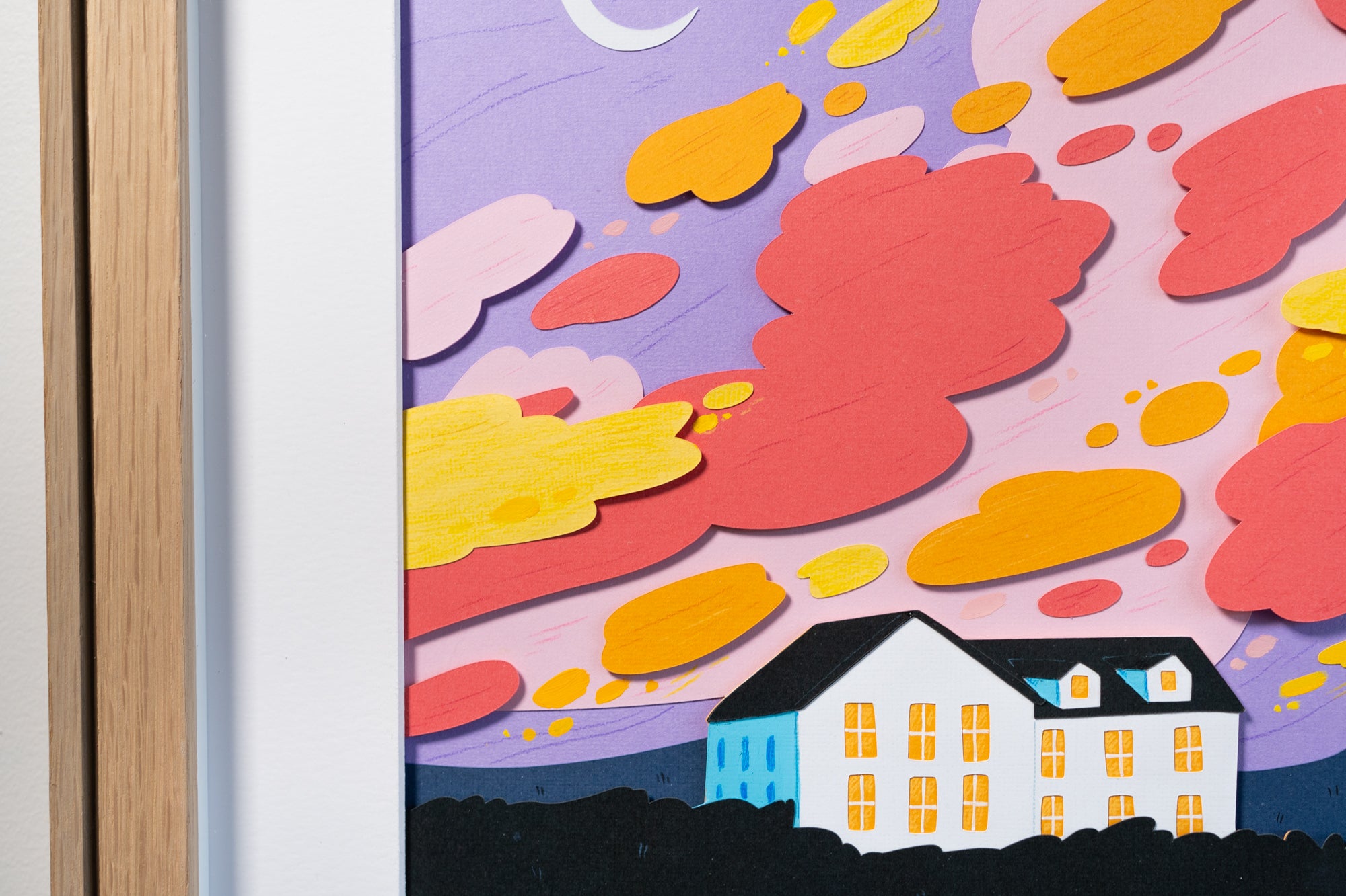 Cloudy Sunset / Framed Original