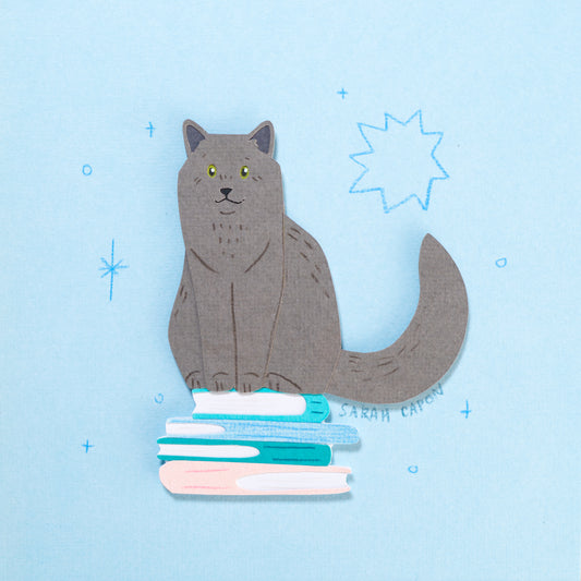 Grey Cats on Books