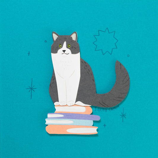 Tuxedo Cats on Books
